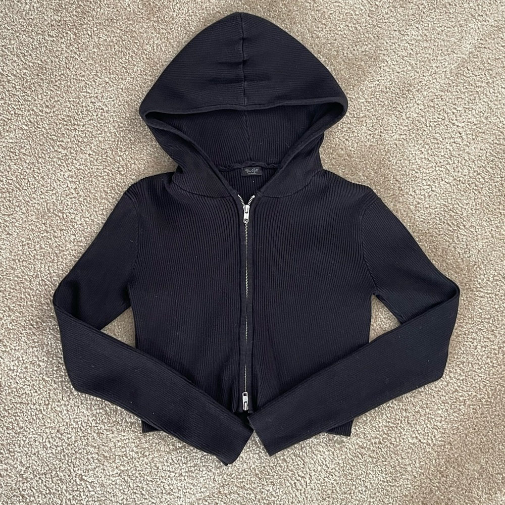 Brandy Melville zip up sweater